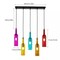 5 Wine Bottle Pendant Light Industrial Bar Hanging Lamp Fixtures Cafe Fixture